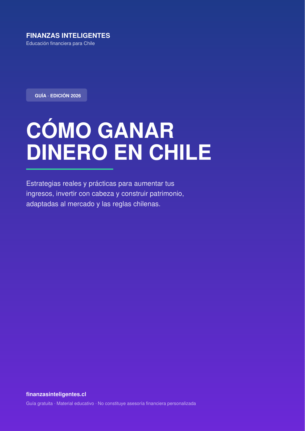 Portada de la guía Cómo Ganar Dinero en Chile